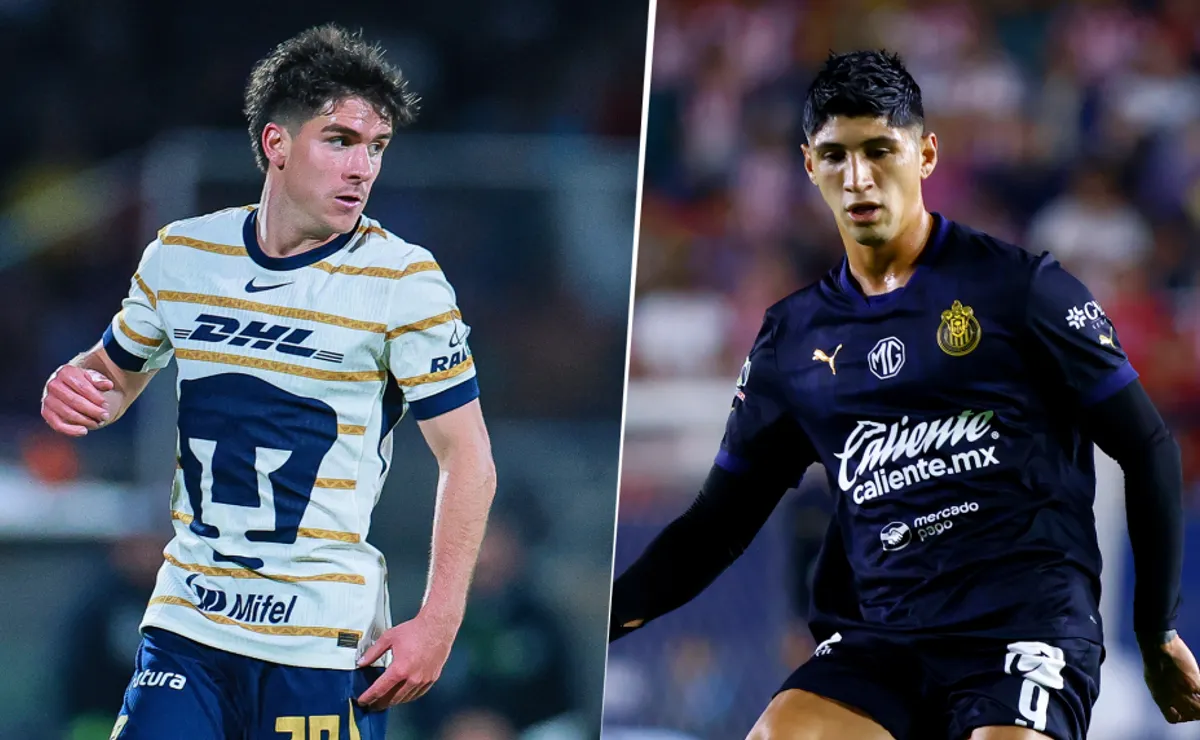 Las alineaciones de Pumas UNAM vs. Chivas por la Jornada 10 del ...