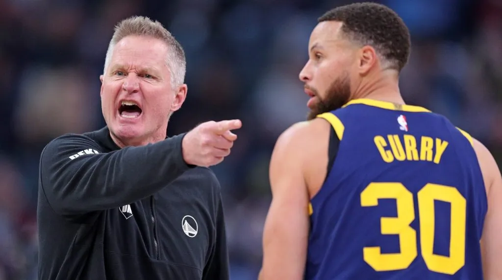 Steve Kerr y Stephen Curry. (Foto: Getty Images)