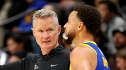 Steve Kerr y Stephen Curry.