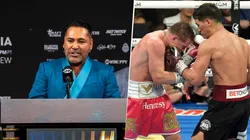 Óscar de la Hoya no tiene dudas sobre lo que pasaría en un nuevo duelo entre Canelo Álvarez y Dmitry Bivol.
