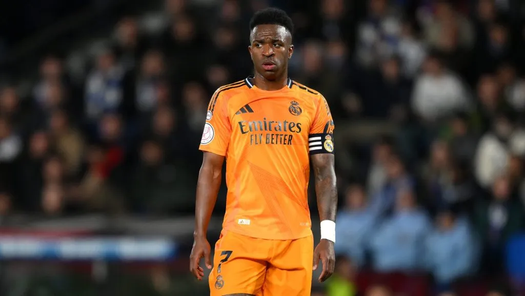 Vinícius Jr. ya llegó a ser capitán del Real Madrid y sigue haciendo historia en los Merengues. (GETTY IMAGES)