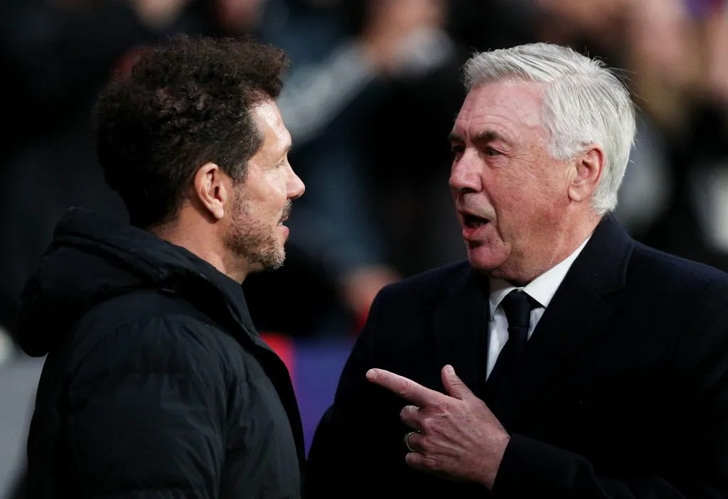 Diego Simeone y Carlo Ancelotti se vuelven a enfrentar en Champions League (GETTY IMAGES)