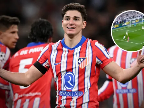 El impresionante gol de Julián Alvarez ante Real Madrid