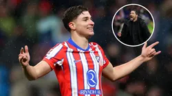 Simeone reacciona al golazo de Julián Álvarez