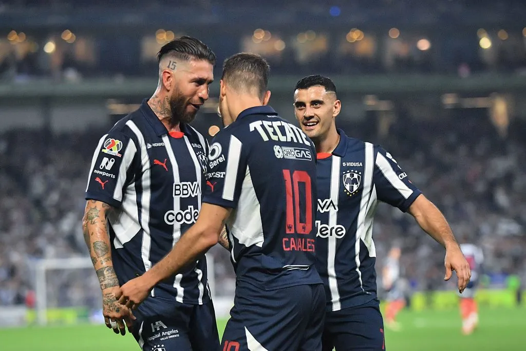 La felicidad de Sergio Ramos en Rayados (Getty Images)