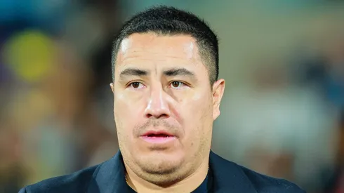 Efraín Juárez en su primer partido como entrenador de Pumas