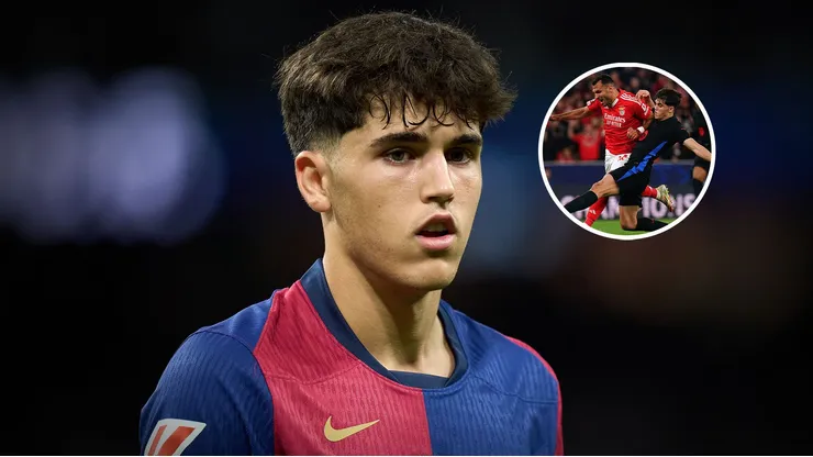 Pau Cubarsí vio la roja en la Champions League