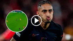 Raphinha marca el primero del Barca en Portugal.