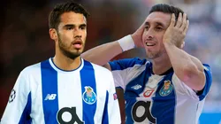 Diego Reyes y Héctor Herrera con la playera del Porto