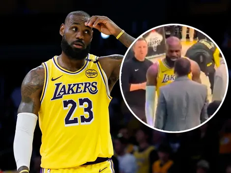 LeBron confrontó a un famoso periodista por hablar mal de su hijo Bronny