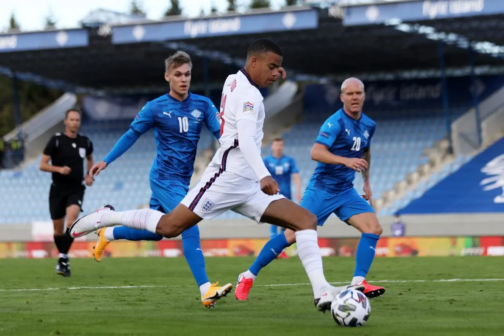 Greenwood jugó apenas 12 minutos de manera oficial con la selección inglesa. (Getty Images)