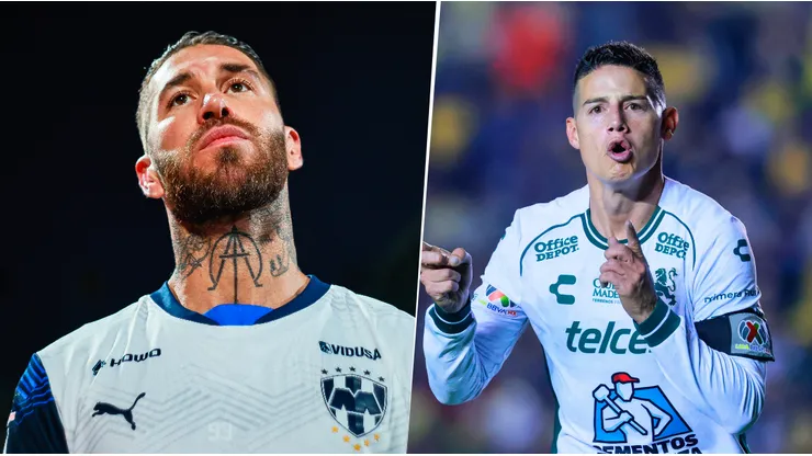 Sergio Ramos y James Rodríguez en la Liga MX