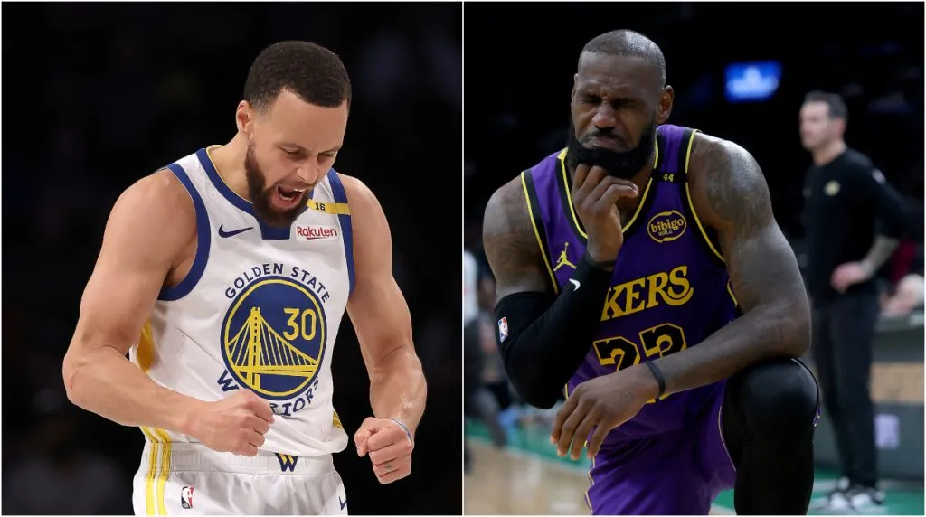 Stephen Curry y LeBron James. (Foto: Getty Images)