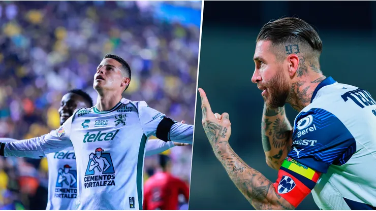 James Rodríguez y Sergio Ramos