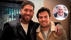 Checo Pérez con Sergio Ramos
