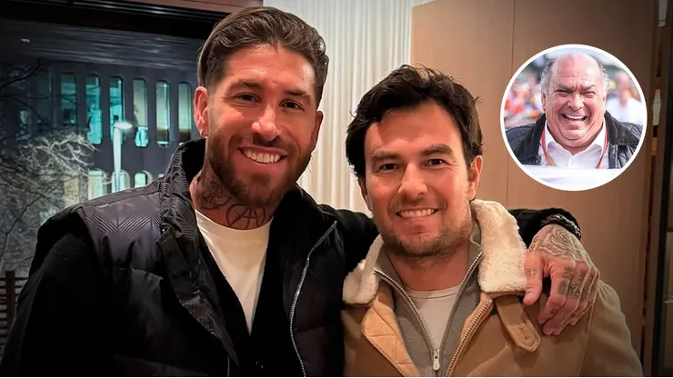 Checo Pérez con Sergio Ramos