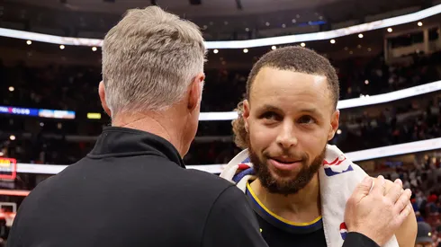 Steve Kerr y Stephen Curry.