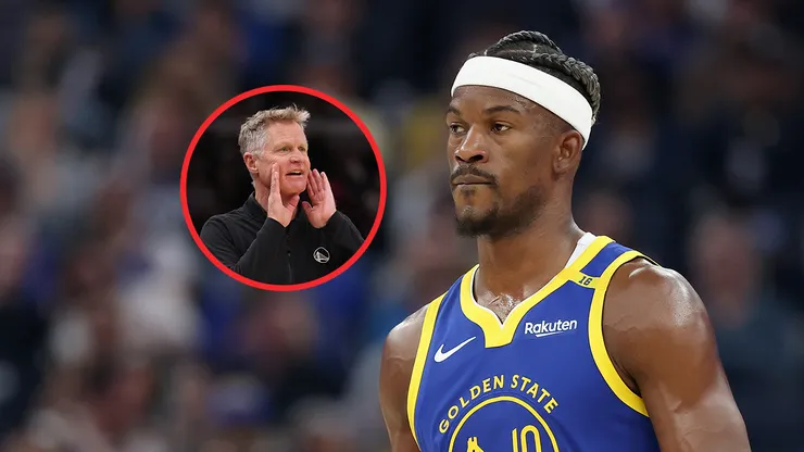 Steve Kerr y Jimmy Butler.