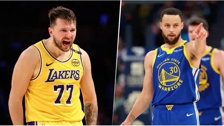 Luka Doncic y Stephen Curry