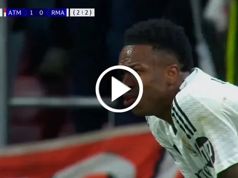 VIDEO: ¡Vinicius Jr erró un penal en la vuelta ante Atlético Madrid!