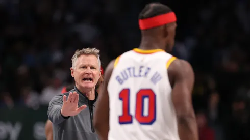 Steve Kerr y Jimmy Butler.
