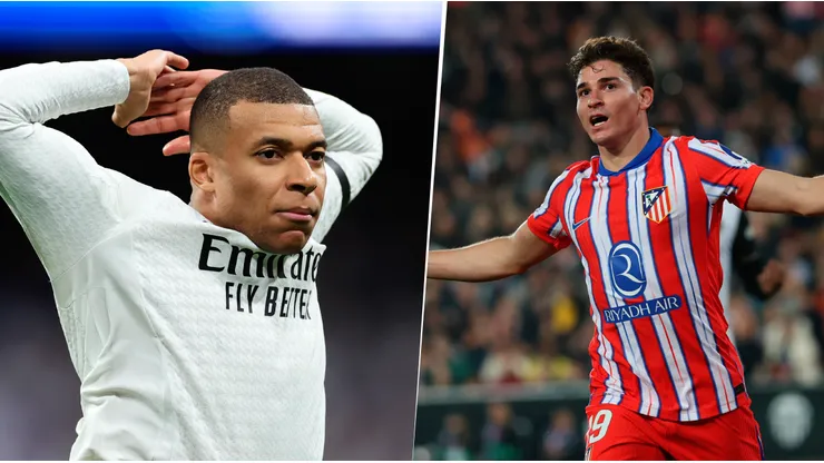 Kylian Mbappé y Julián Álvarez