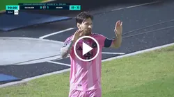 Leo Messi liquidó el partido ante Cavallier con lindo gol.