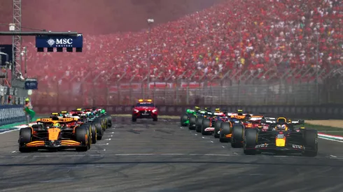 Coches formados para la largada de la F1