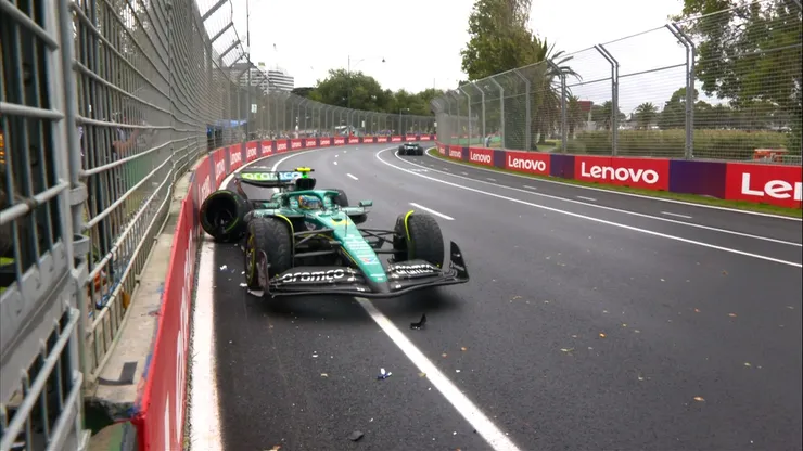 El accidente de Fernando Alonso en el GP de Australia