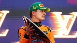 Lando Norris en el podio del GP de Australia 2025