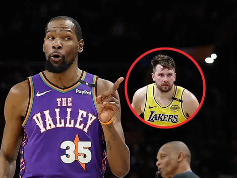 Durant le hizo una advertencia a Doncic en pleno juego de Lakers