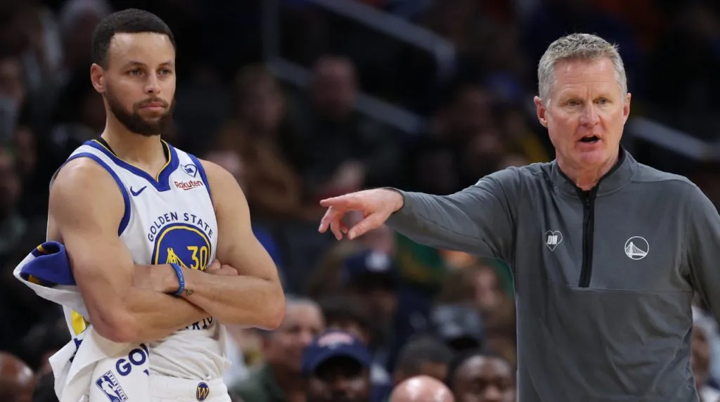 Stephen Curry y Steve Kerr en los Warriors. (Foto: Getty Images)