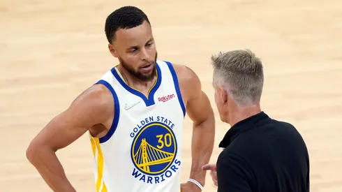 Stephen Curry y Steve Kerr.