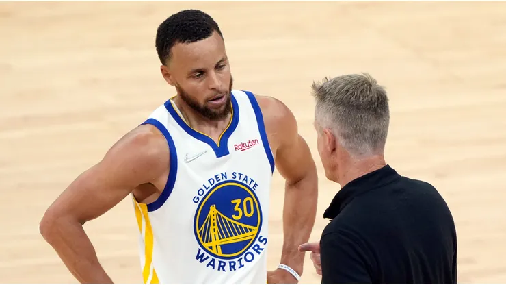 Stephen Curry y Steve Kerr.