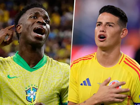 Las alineaciones de Brasil vs. Colombia por las Eliminatorias Sudamericanas