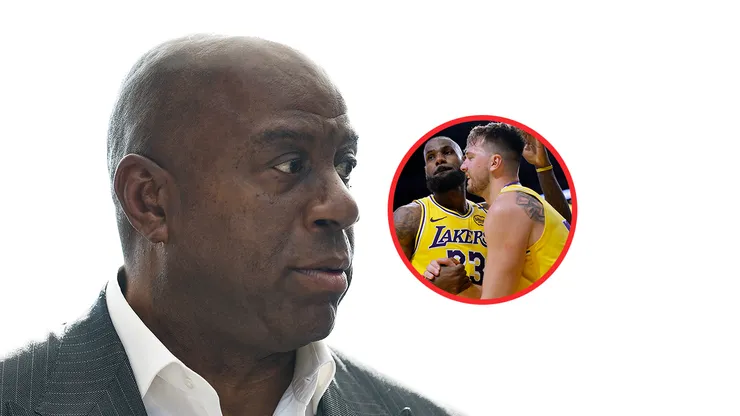 Magic Johnson, LeBron James y Luka Doncic.