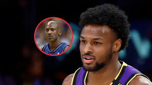 Michael Jordan y Bronny James.
