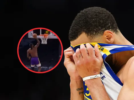 Video: LeBron se hizo viral mientras Stephen Curry se lesionaba