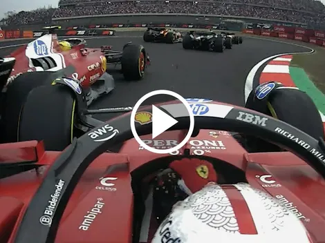 El toque entre Hamilton y Leclerc en el GP de China