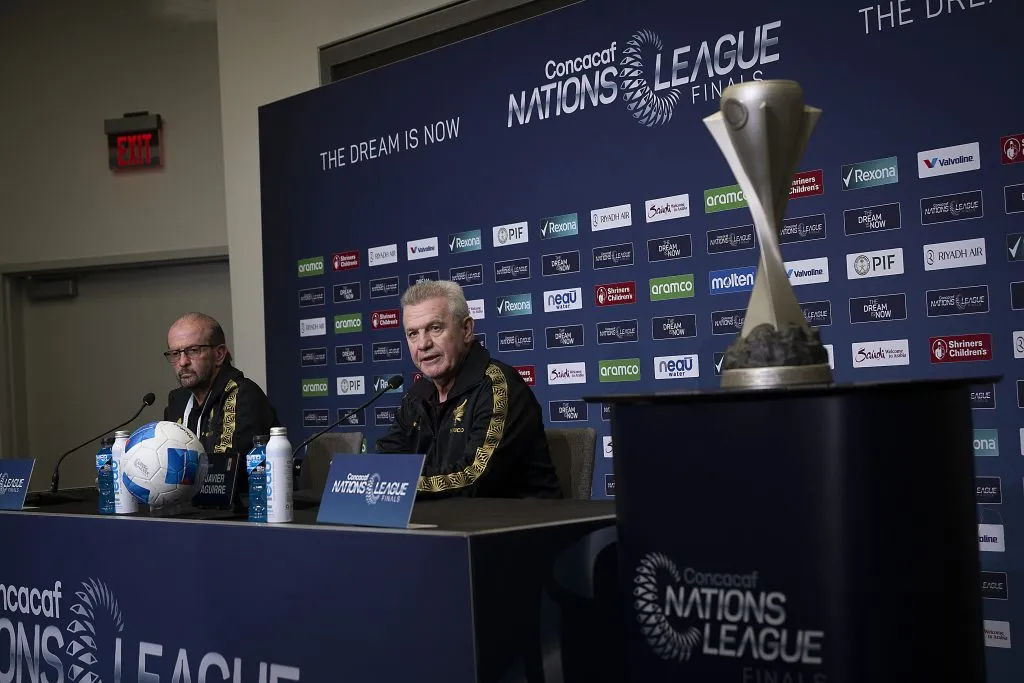 Javier Aguirre en la conferencia de prensa (Imago7)