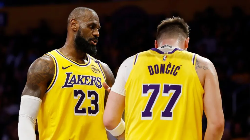 LeBron y Doncic en Los Angeles Lakers. (Foto: Getty Images)
