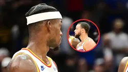 Jimmy Butler y Stephen Curry.