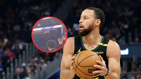 El tiro desde el túnel de Stephen Curry.