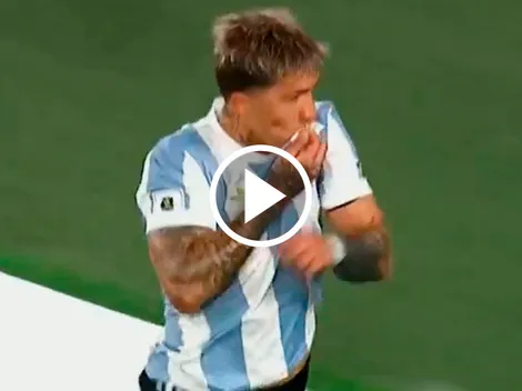 VIDEO: el gol de Enzo Fernández para el 2-0 de Argentina ante Brasil