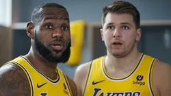 LeBron James y Luka Doncic.