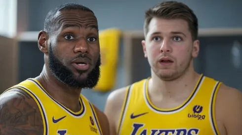LeBron James y Luka Doncic.