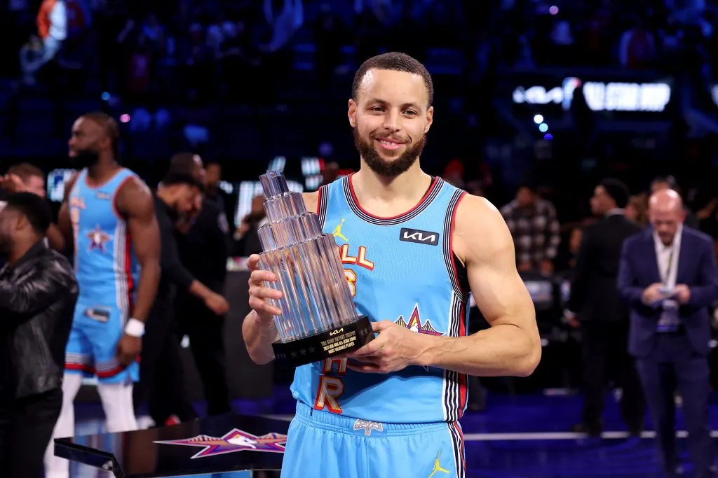 Stephen Curry fue el MVP de la última edición del All-Star Game de la NBA (GETTY IMAGES)