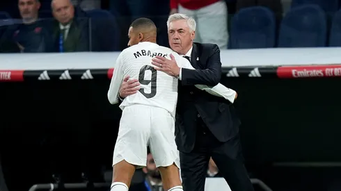 Kylian Mbappé y Carlo Ancelotti
