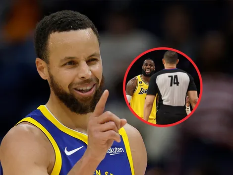 Curry no dudó y les puso presión a los árbitros para el juego vs. Lakers