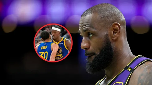 Stephen Curry, Jimmy Butler y LeBron James.